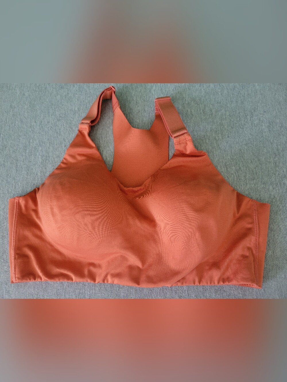 Calia Sz Medium Womens Supportive Rust-Colored Sports Bra with Adjustable Straps